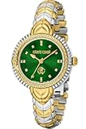 Roberto Cavalli By Franck Muller Reloj Analógico para Mujeres de Cuarzo con Correa en Acero Inoxidable RV1L203M0081
