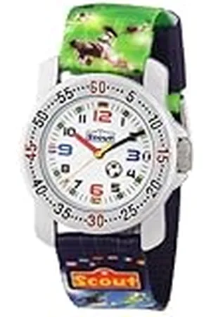Scout 280376026 - Reloj analógico de Cuarzo para niño, Correa de Tela Multicolor