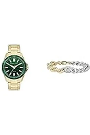 Armani Exchange Reloj y Pulsera de Acero Inoxidable para Hombre