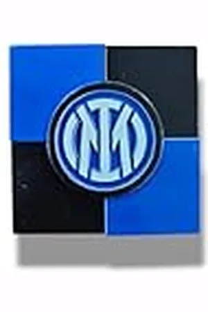 Inter Imán con Cuatro Cuadros de ajedrez, Unisex, Azul, Negro, Talla única