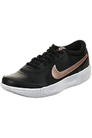 Nike Court Zoom Lite 3, Zapatillas de Gimnasio Mujer, Negro Rojo MTLC Bronce Blanco, 38.5 EU