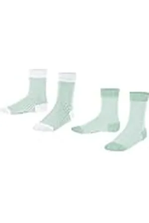 Falke ESPRIT Fine Stripe 2-Pack Calcetines Unisex niños Algodón orgánico Longitud de la pantorrilla delgada para los niños para el verano o el invierno casual o vestido se ve o para la escuela,2 pares
