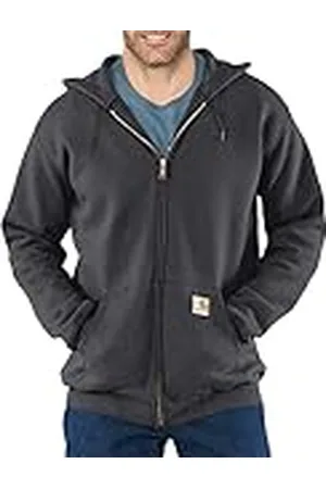 Carhartt Hombre, Sudadera Con Cierre De Cremallera Completo, Ajuste Holgado, Tejido De Grosor Medio, , XXL