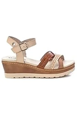 Refresh Sandalia Mujer Beige - Calzado Cómodo y Versátil - Moda casual - Modelo 17268202 (Talla 41)