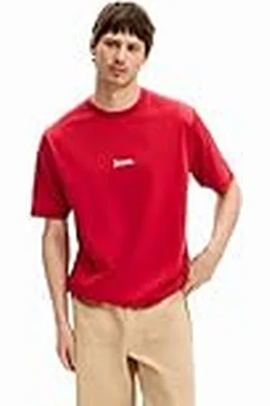 Desigual Camiseta de Manga Corta de Punto para Hombre, , L