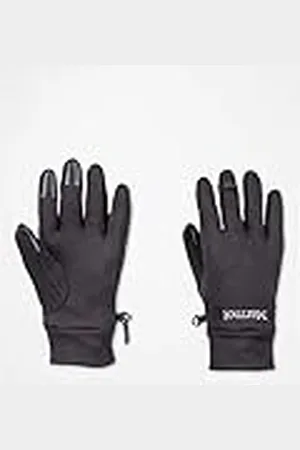 Marmot Power Stretch Connect Glove Warm and Water Repellent Touchscreen Gloves Hombre, Black, XS