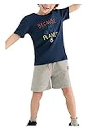 ECOALF Camiseta Niño Limalf, de Algodón, Tejido Reciclado, Camiseta Algodón Niño, Camiseta de Manga Corta, Camiseta Básica, Talla 12 años, Color