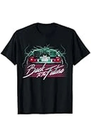 Back To The Future Retrato de Delorean Retrato de Retro Camiseta