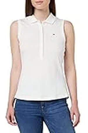 Tommy Hilfiger Mujer Polo de Manga Corta Sin Mangas, , L