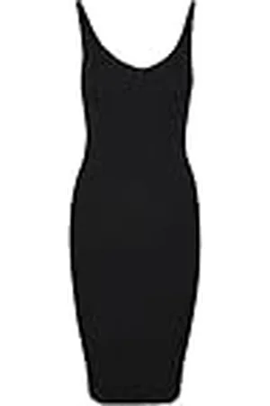 VERO MODA Vmgold Rib SL V-NCK Belowkn Dress Vestido, , M para Mujer