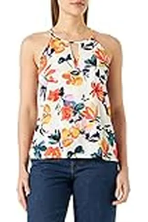 ONLY Onlalma Life Vis S/L Keyhole Top Camiseta sin Mangas, , 40 para Mujer
