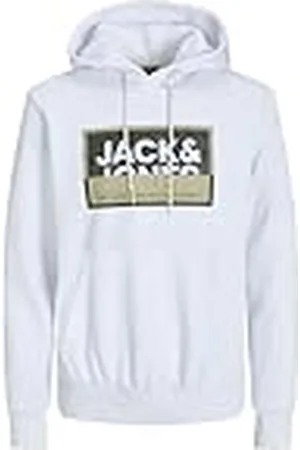 JACK & JONES Jcologan Ss24 Print Sweat Hood Sudadera, , S para Hombre