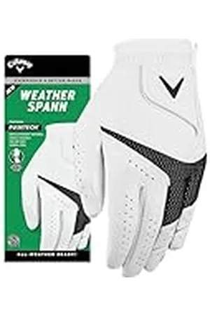 Callaway Golf Weather Spann Glove 2023, Blanco, M