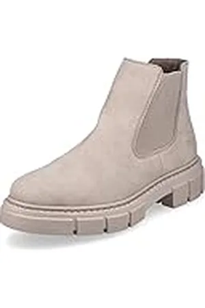 Rieker Mujer Botines M3854, señora Botas Chelsea,Botas,Medias Botas,botín,Bota de Deslizamiento,Plano,Beige (Beige / 62),38 EU / 5 UK
