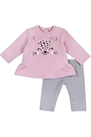chicco Conjunto de Dos Piezas: Leggins Y Sudadera, Bebé-Niñas, , 1 meses, Diseñado en Italia