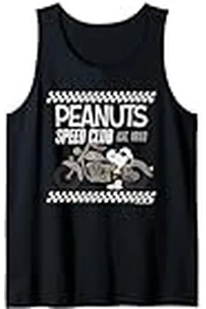 Peanuts Sombras Speed Bumps Snoopy Biker Club Racing, estilo retro Camiseta sin Mangas