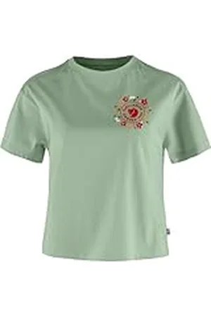 Fjällräven FJALLRAVEN Fjällblomster Logo T-Shirt W, , XS para Mujer