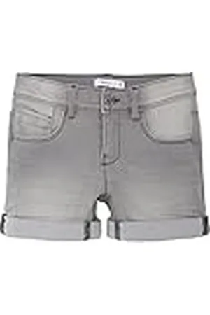 NAME IT Nkfsalli Slim Dnm Shorts 5221-Ta Noos Pantalones Cortos, , 122 para Niñas