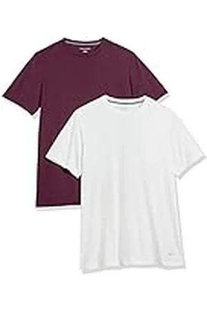 Amazon Camiseta Técnica, Rendimiento Deportivo (Disponible en Tallas Grandes y Largos Especiales) Hombre, Pack de 2, , L