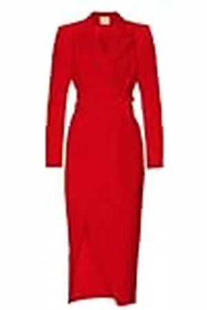 Swing Moss_czerwona, Vestido de Coctail De Las Mujeres