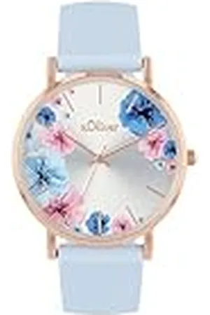 QS by s.Oliver Reloj de Pulsera de Las señoras de Cuarzo analógico, con Correa de Silicona, Oro Rosa, 3 Bar Resistente al Agua, Viene en Caja de Regalo, 2038371