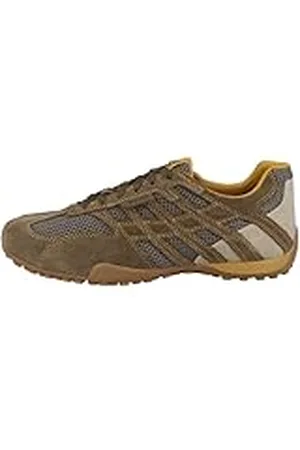 Geox U Snake Original A, Zapatillas Hombre, Military/Dk Grey, 44 EU