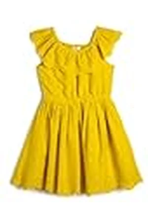 Koton Midi Dress Ruffle Cutwork Detail Shoulder Off Cotton Lined, Vestido