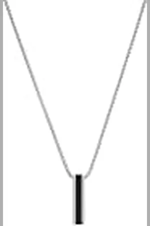 QS by s.Oliver Cadena con colgante de acero inoxidable collar de los hombres, 55+5 cm, , viene en caja de regalo de joyería, 2035796
