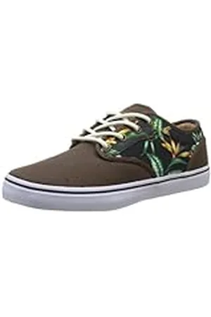 Globe Motley - Zapatillas de Skateboarding de cuero nobuck hombre, color marrón, talla 40