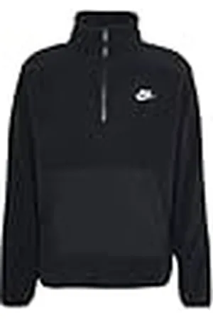 Nike DX0525-010 M NK CLUB+ PLR LS HZ TOP Jacket Hombre BLACK/BLACK Tamaño S