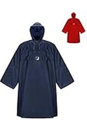 Hockey Poncho de lluvia para senderismo Weather AS climate con mangas largas, el poncho transpirable para exteriores para hombre y mujer, capa de lluvia con corte ancho para senderismo con mochila, azul S