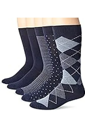Amazon Calcetines de Vestir Estampados Cómodos Hombre, 5 Pares, , 41-46
