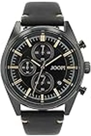 JOOP! Reloj de Pulsera analógico cronógrafo para Hombre con Correa de Cuero, , Resistente al Agua 10 Bar, Viene en una Caja de Regalo para Relojes, 2034581