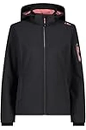 CMP Chaqueta Softshell para Mujer con Capucha extraíble, Antracite-Lotus, 40