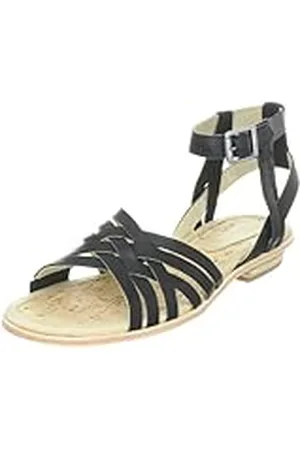 Timberland Katama Strappy Sandal BLK 42676 - Sandalias de Vestir de Cuero para Mujer, Color , Talla 40