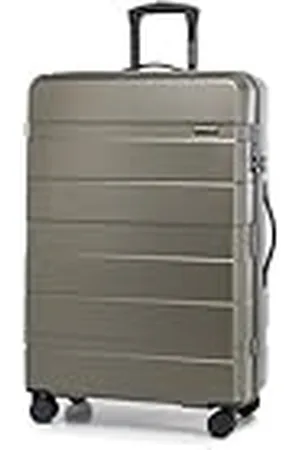 Wittchen Maleta Trolley Grande para facturación ABS rígido con 4 Ruedas giratorias Cerradura de combinación asa telescópica Comodo Line Oro