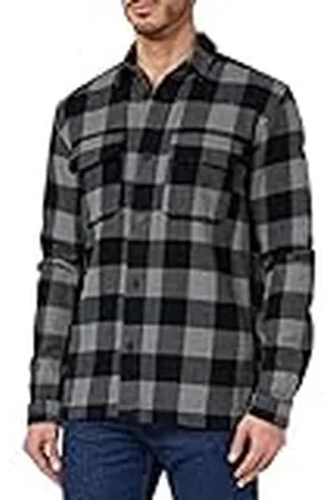 TOM TAILOR Hombre Camisa de cuadros 1035742, , M