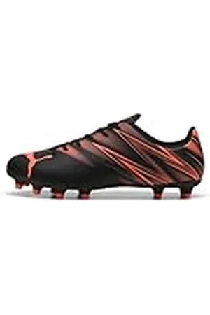 PUMA ATTACANTO FG/AG, Zapatillas de fútbol Hombre, Black-Glowing Red, 42.5 EU