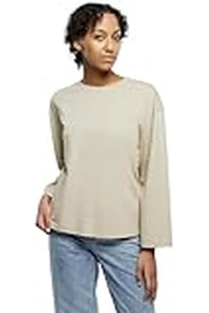 Urban classics Ladies Organic Oversized Longsleeve Camiseta, , M para Mujer