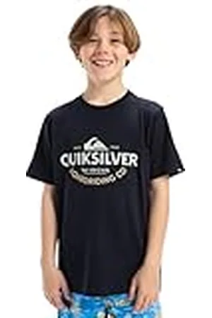 Quiksilver Ev Typed out Camiseta de Manga Corta, Niño, 14 años