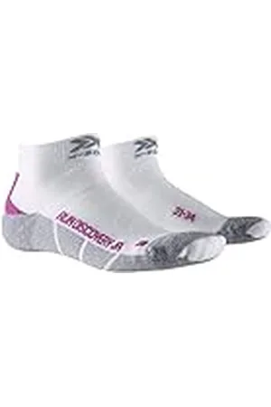 X Socks Run Discovery Junior Calcetines Deportivos Calcetines Para Correr Niños Socks Calcetines, Unisex niños, White/Twyce Purple/Grey Melange, 35/38