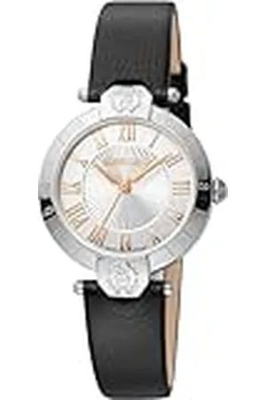 Roberto Cavalli Reloj Analógico para Mujeres de Cuarzo con Correa en Cuero RV1L166L0011