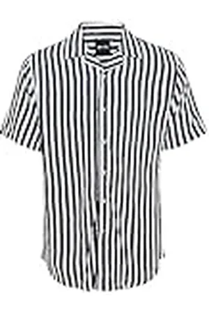 Only & Sons Onswayne SS-Camiseta de Viscosa con Rayas Camisa de Ocio, , S para Hombre