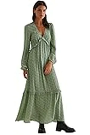 NA-KD Balloon Sleeve Maxi Frill Dress Vestido Informal, , 32 para Mujer