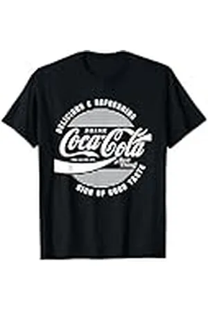 Coca-Cola Coca Cola Circle Logo Blanco Texto Camiseta