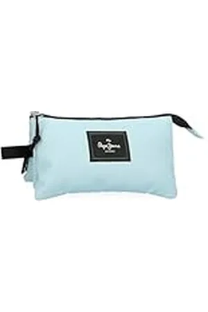 Pepe Jeans Aris Colorful Estuche Triple Azul 22x12x5 cms Poliéster by Joumma Bags