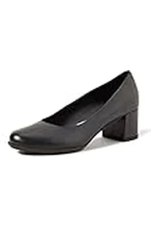 Geox D New Annya Mid A, Zapatos de tacón con Punta Cerrada Mujer, Negro (Black 85), 37 EU