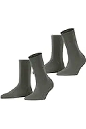 ESPRIT Uni Multipack W So algodón lisos 2 pares, Calcetines Mujer, , 35-38