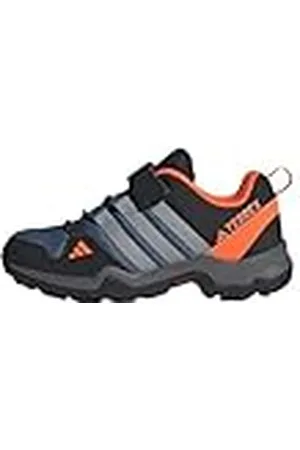 adidas Terrex AX2R Hook-and-Loop Hiking Shoes, Low, Wonder Steel/Grey/Impact Orange, 38 2/3 EU