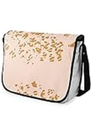 Bonamaison – Bolsas de Mensajero con Pulsera Negra, Mochilas Bandoleras Escolares para Estudiantes, niñas y niños, 29 x 36 cm